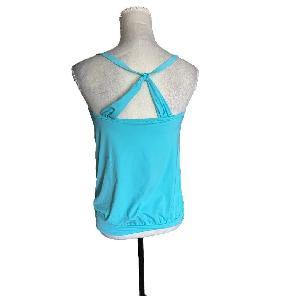 Lands End Tankini Swim Top Size 4 Padded Inserts Modest Swim Beach Summer - Image 2