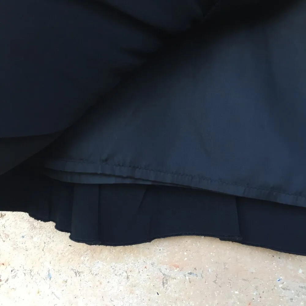 Moschino Black Knee Length Skirt 6 Ruffle Hem - Image 3