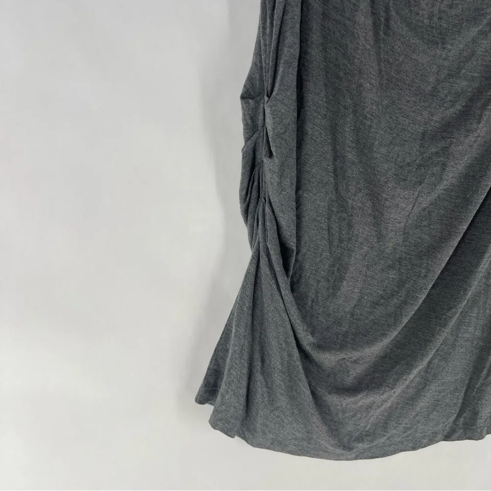 Marc New York Womens Size S Gray Stretch Gathered Sides Sleeveless Cowl Neck Top - Image 4