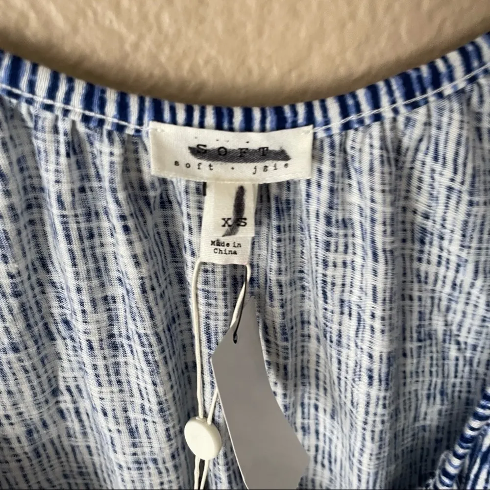 Soft Joie Legaspi Blouse Boho Tassel Peasant Top White Size XS - Image 4