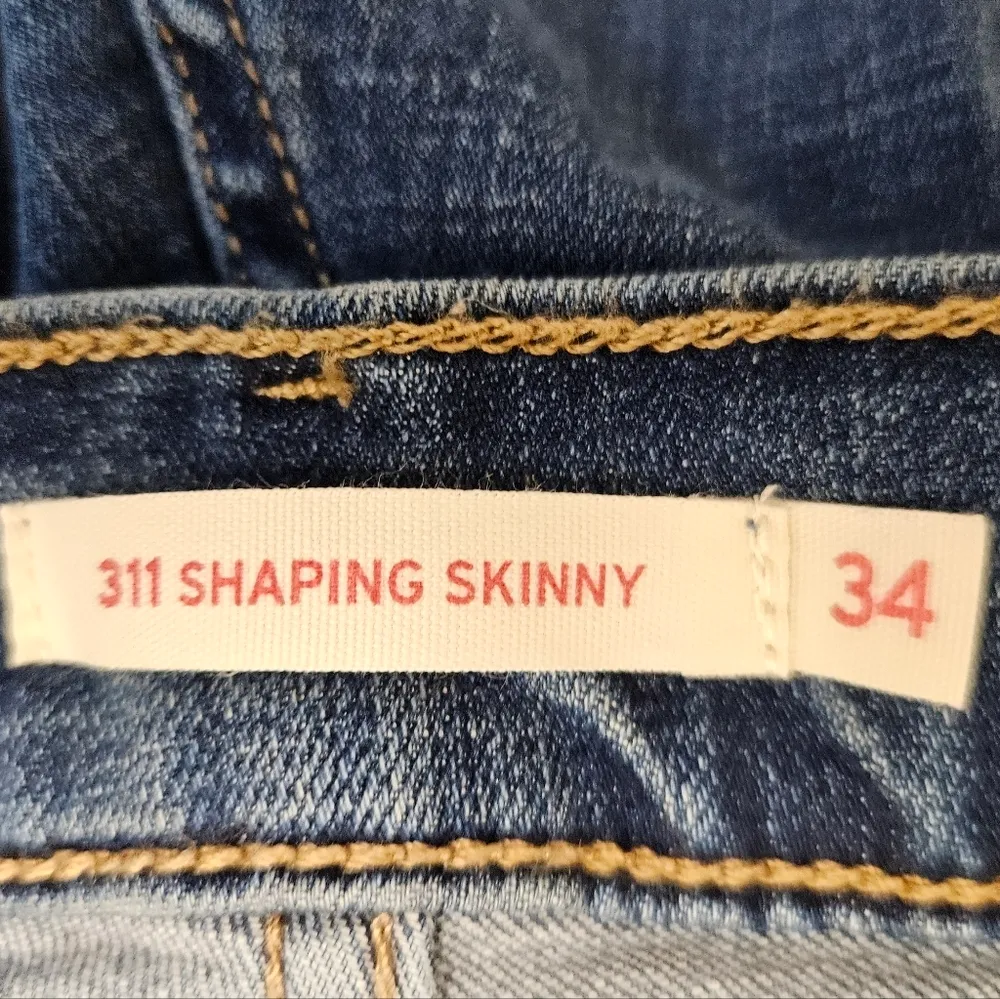 LEVI'S Women's 311 Mid Rise Shaping Skinny Jeans 34 BRAND NEW - Image 6