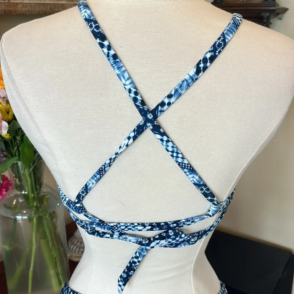 Blue Geometric Bikini Set - Image 9