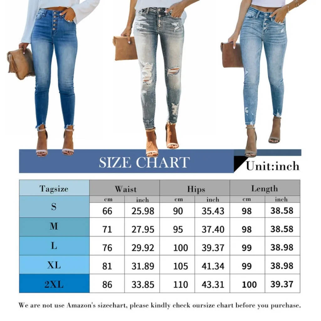 Kunmi Large High Waisted Button Fly Jeans Blue Size 30 - Image 5