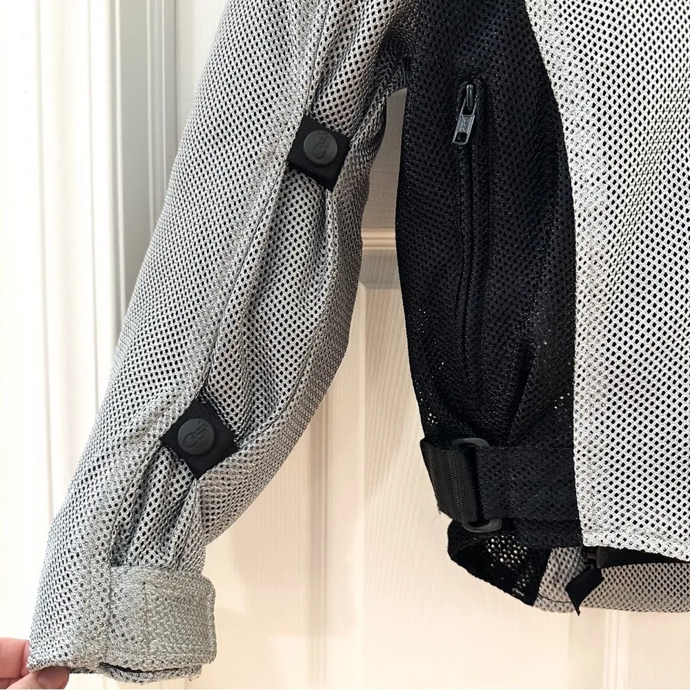 OSI Motorcycle Road Bike Riding Jacket Protective Plate inserts silver sz XXS - Image 3