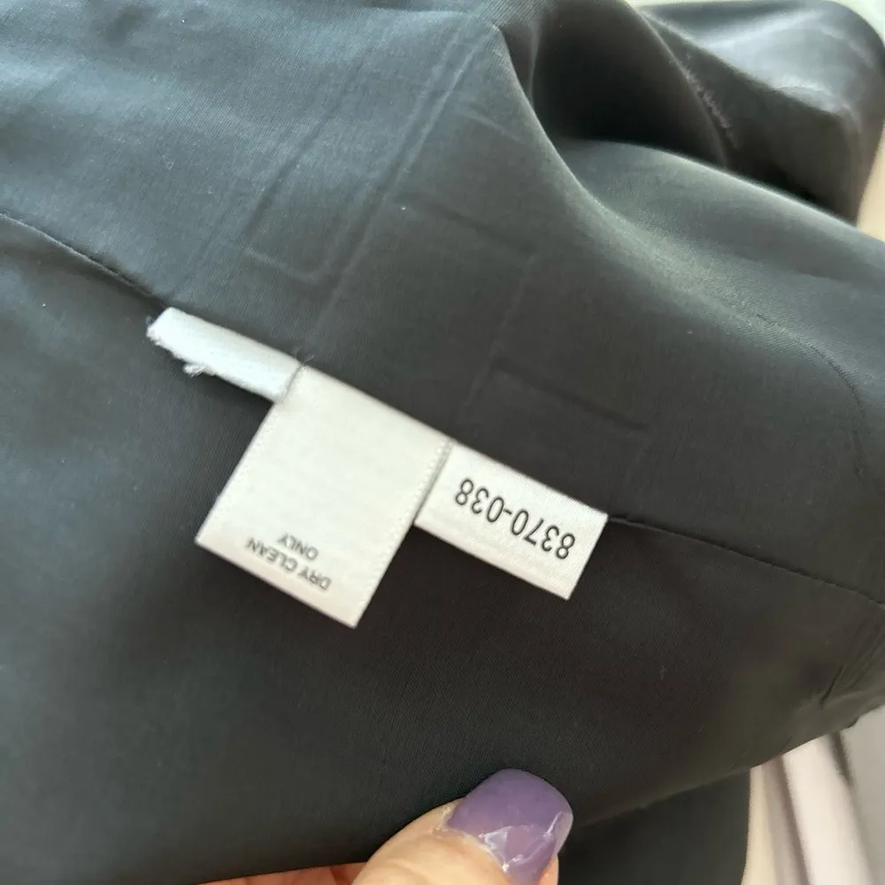 LOFT Charcoal Pinstripe Blazer Size 4 - Image 9