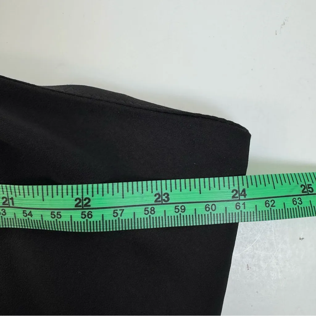 ELOQUII Draped Twist-Front Satin Slip Dress Black Size 22 NWT Plus Cocktail LBD - Image 9