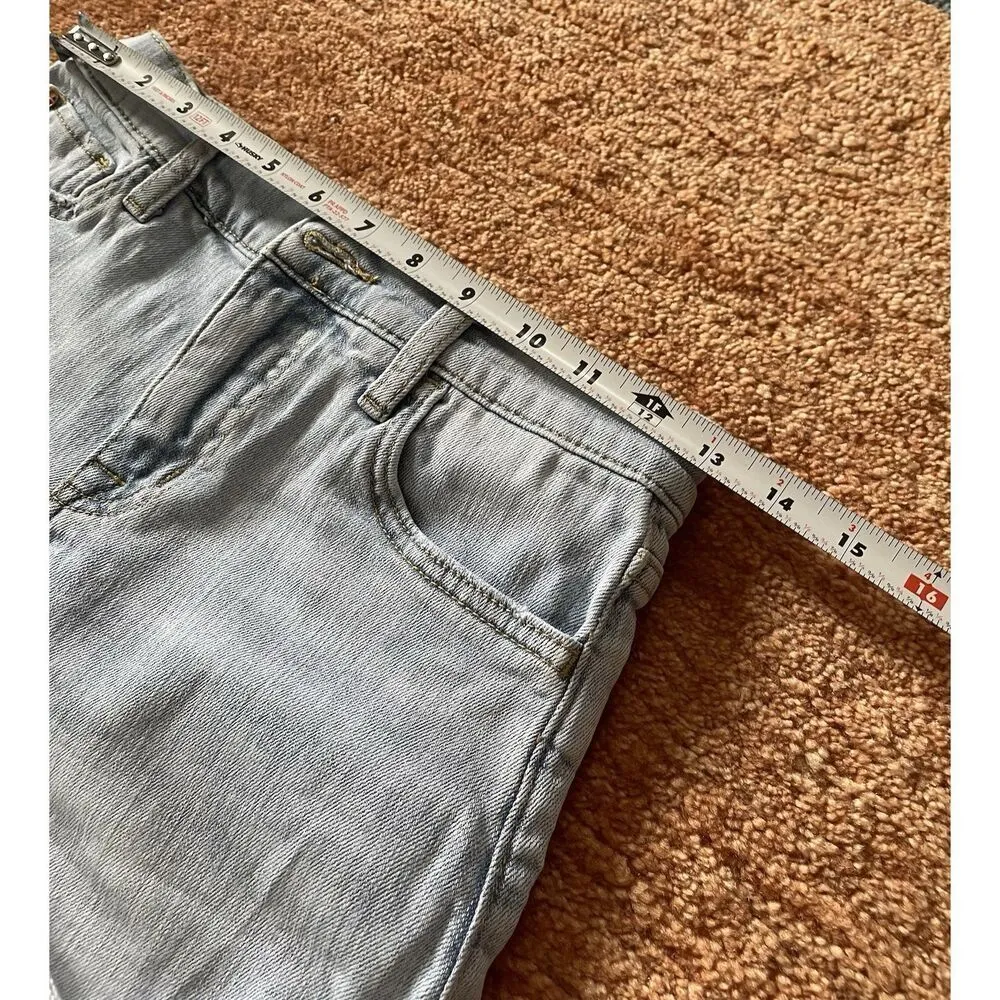 Wallflower High Rise Flare Jeans Size 7 Stretch Blue Sustainable Denim - Image 2