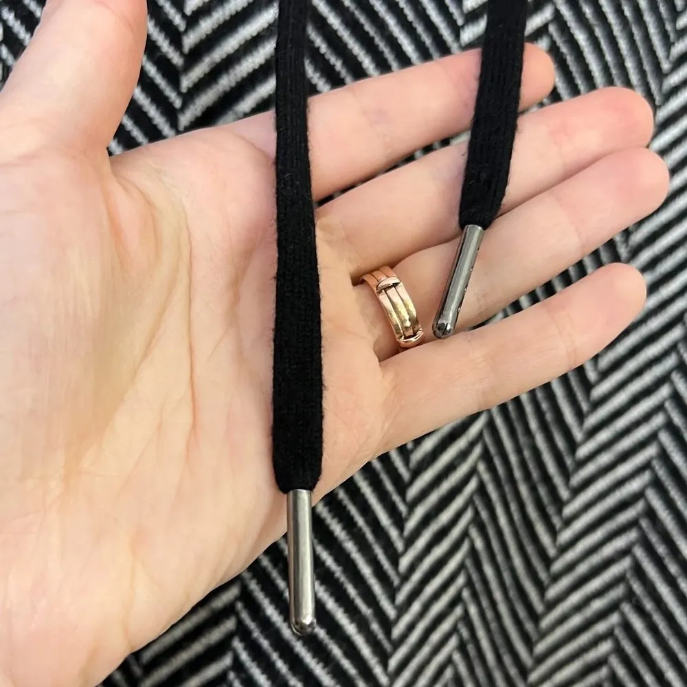 Joie Chevron Striped Hooded Hoodie Sweater Sweatshirt Plus Size Comfy Loungewear - Image 6