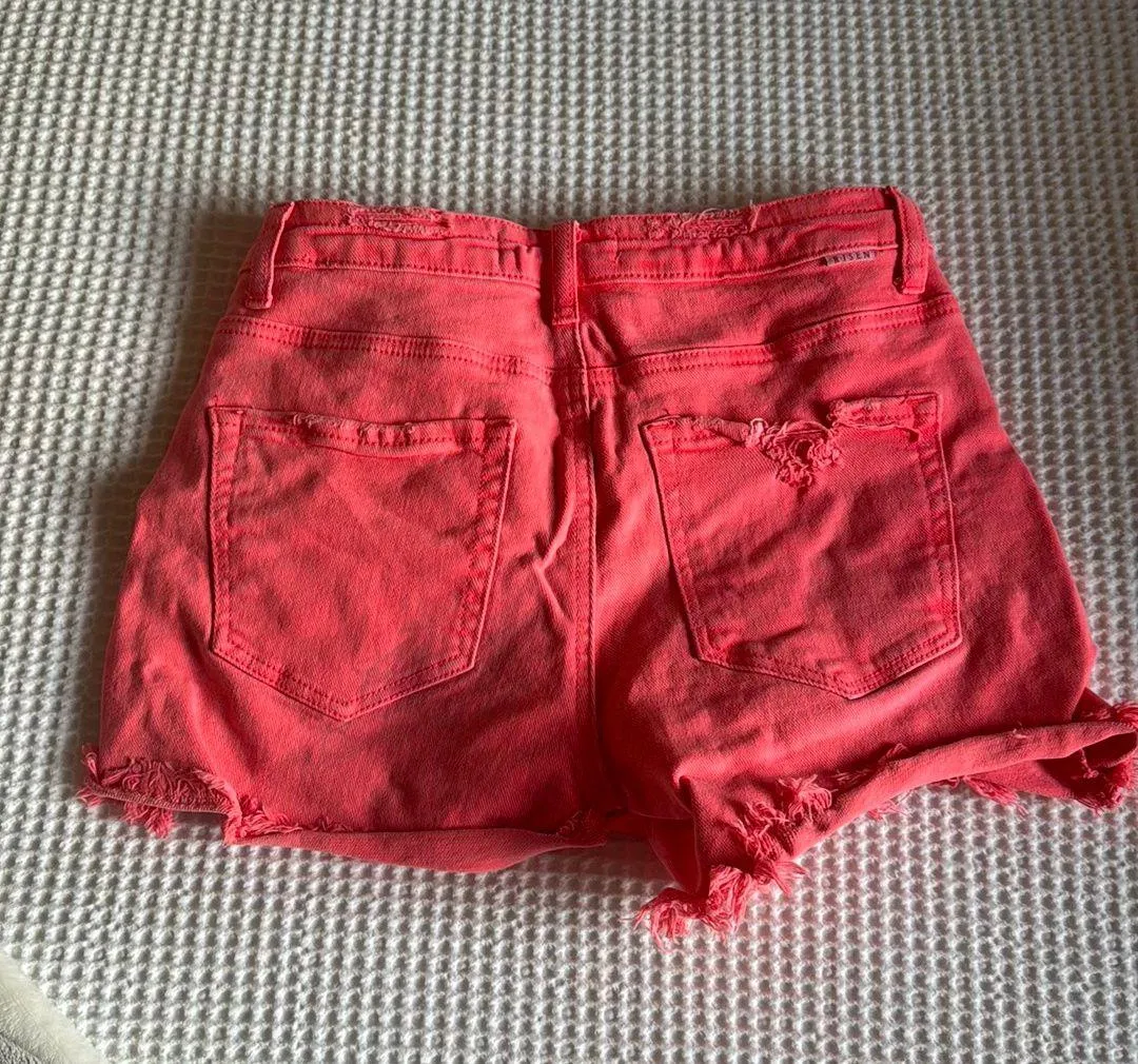 Boutique Hot Pink Jean Shorts - Image 2