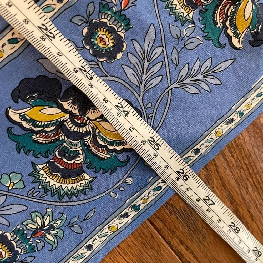 J.Jill wearever collection blue medallion block print trim blouse Size undefined - Image 9