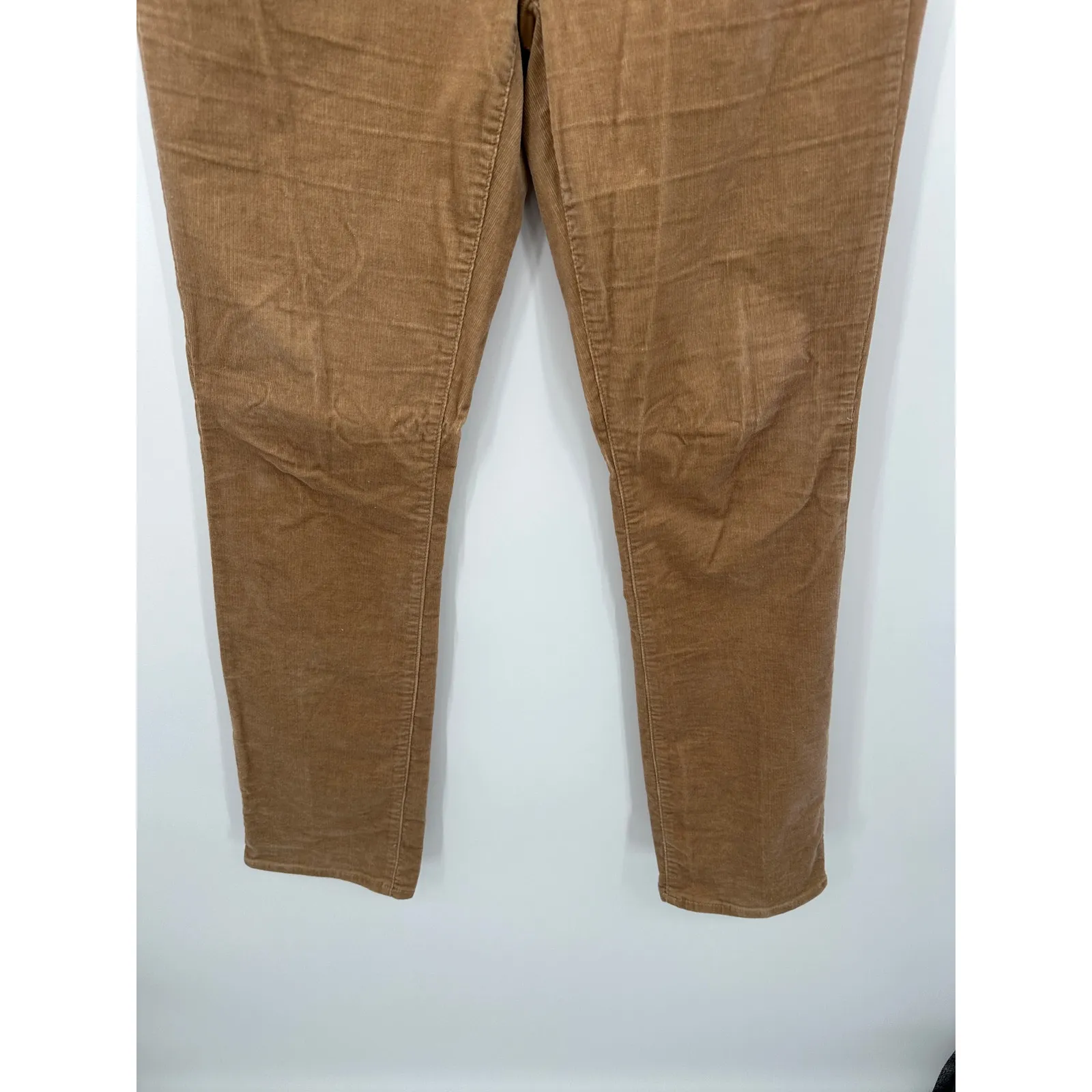 Lauren Ralph Lauren Khaki Corduroy Straight Leg Pants Cotton Stretch Women 10 - Image 3