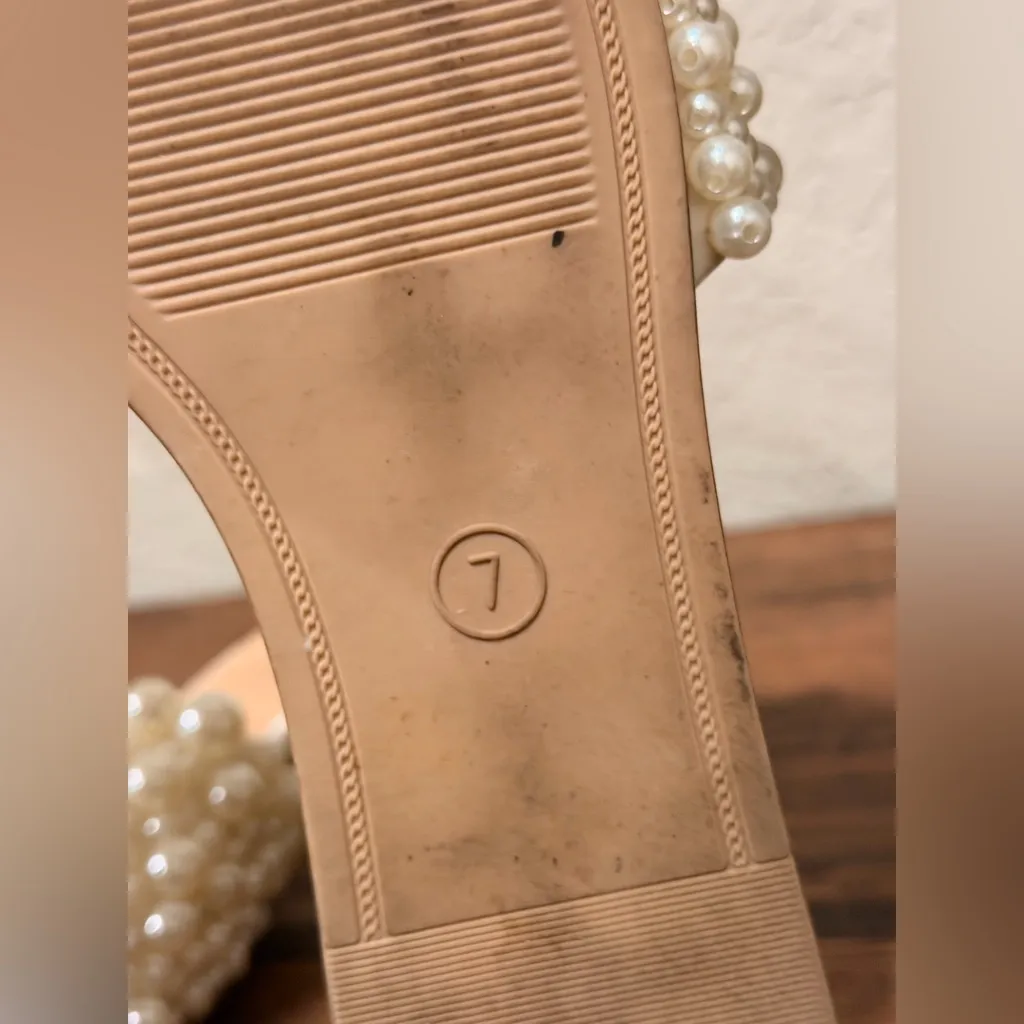 A new day Women's Nylah Pearl Slide Sandals - A New Day size 7 like new clean - Image 8