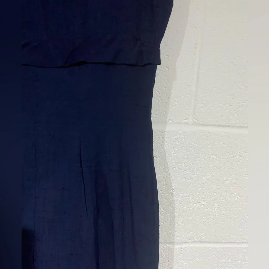 Vintage 50s navy blue dress daryl Size M - Image 3