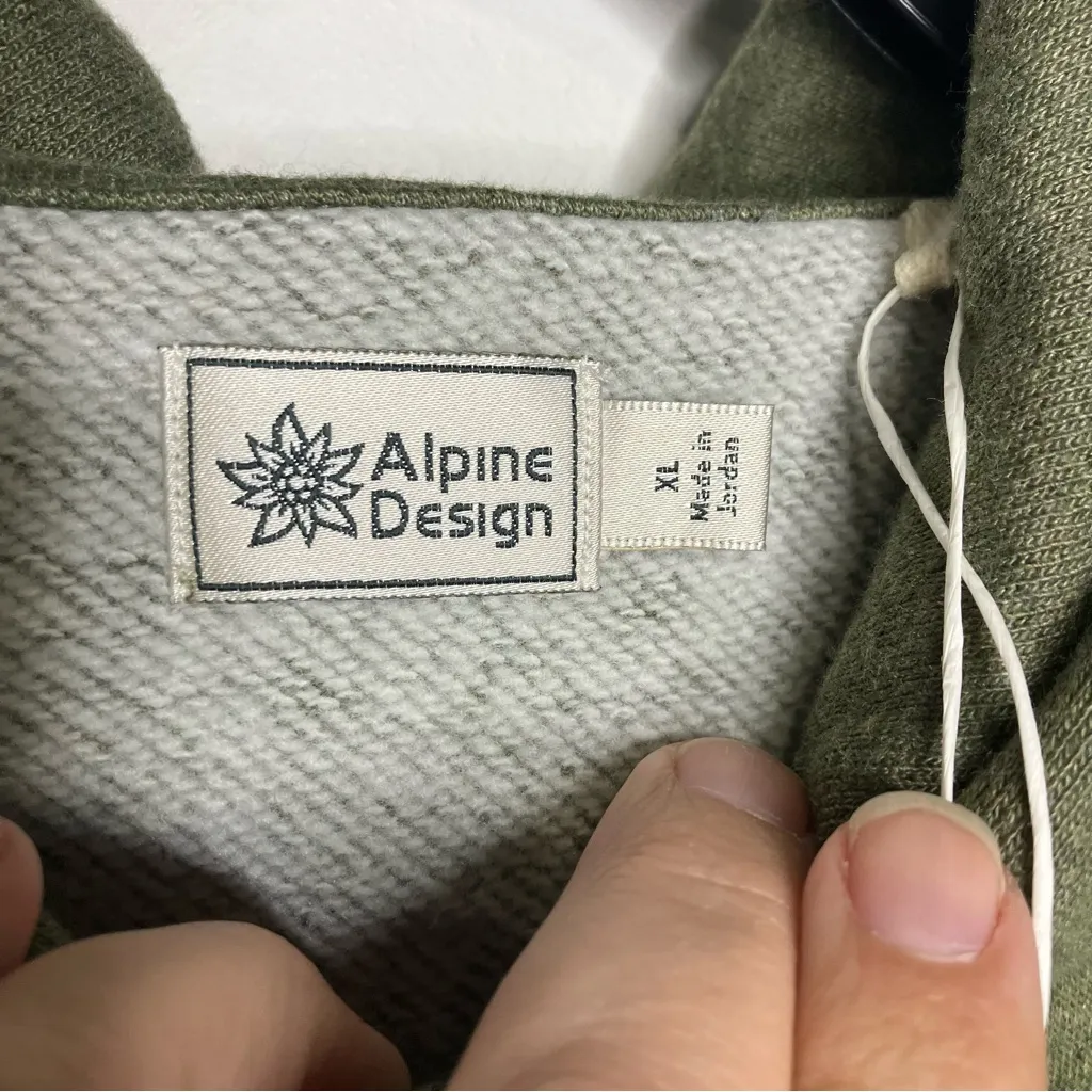 Alpine Design olive green hike hoodie women’s size XL new with tags casual cozy‎ - Image 3