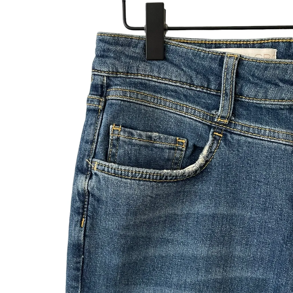 NWT ANTHROPOLOGIE Pilcro High Rise Distressed Slim Straight Denim Jeans 29 - Image 6