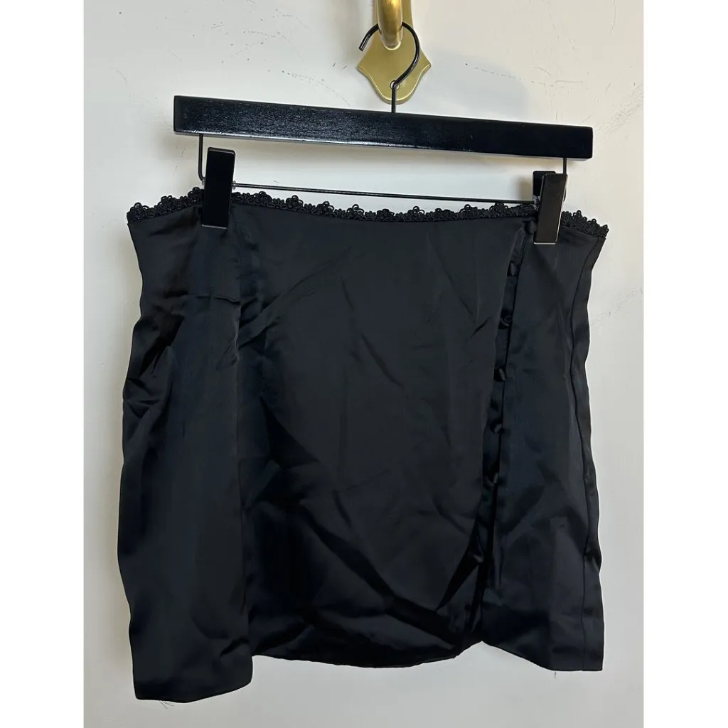 PRINCESS POLLY Chakira Lace & Satin Tank & Miniskirt Set in Black Size US 8 - Image 9