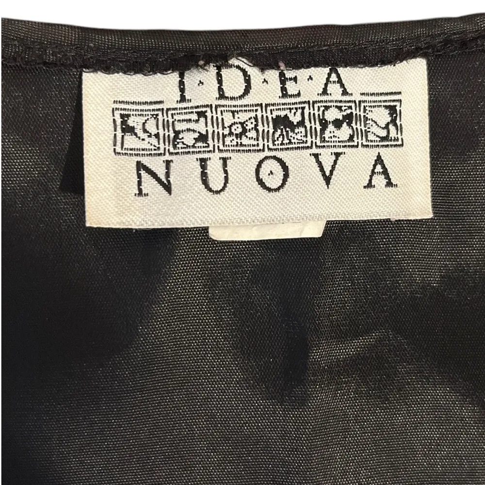 Vintage Novelty Christmas Holiday Angels Presents Stars Unisex Vest M/L USA Made Black Size undefined - Image 7