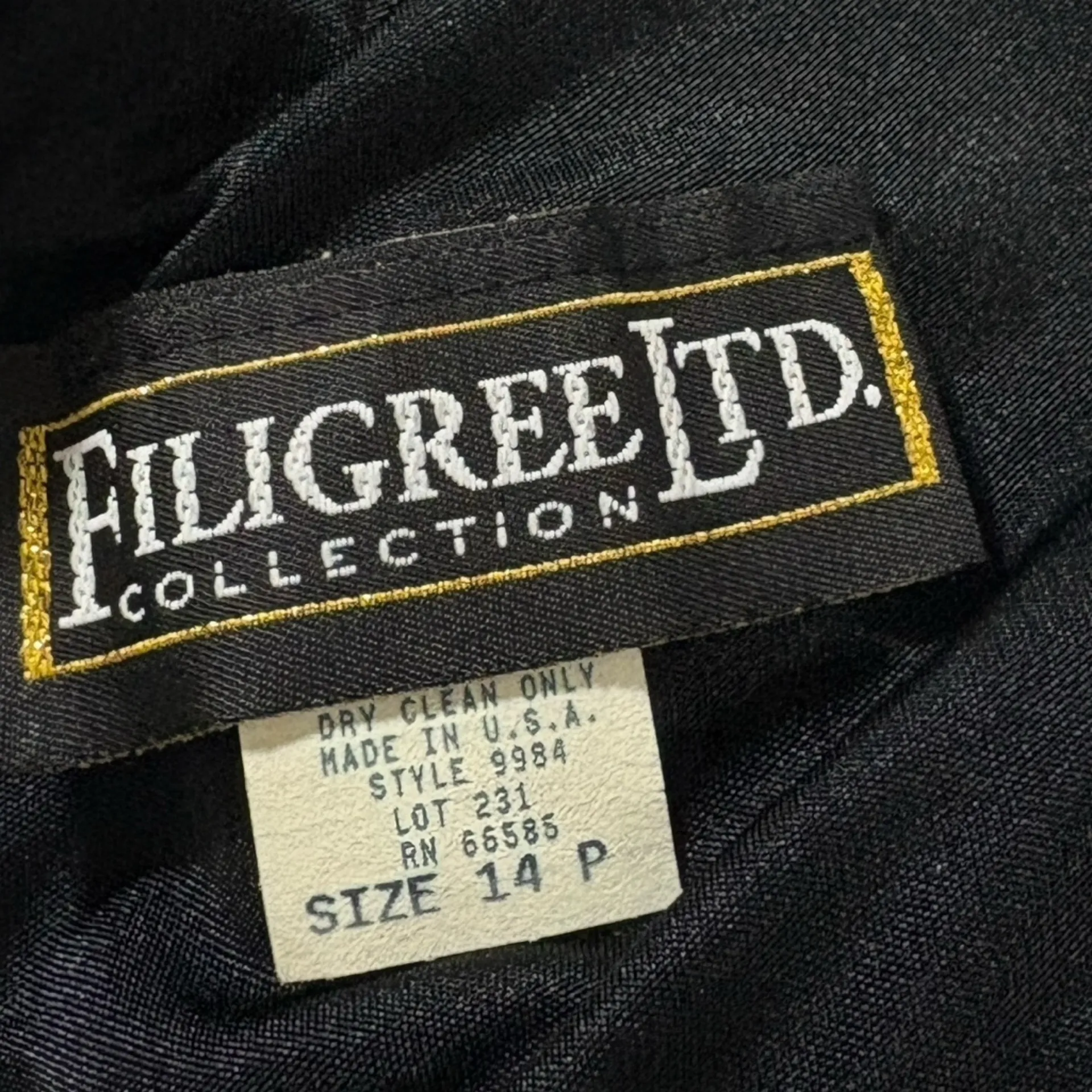 VINTAGE 1980S 90S Black + White Draped Cruella Deville style Dress M L Size M - Image 7