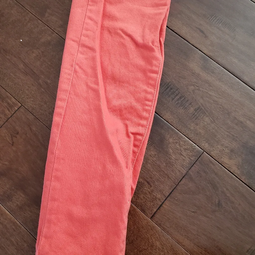 Jessica Simpson maternity stretchy orange jeans size small - Image 2