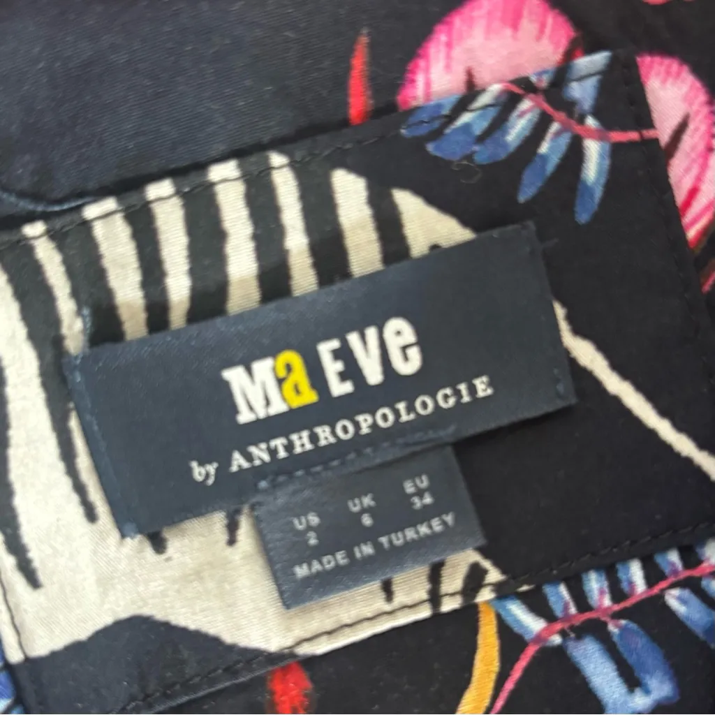 maeve anthropologie floral animal print mini dress - Image 6