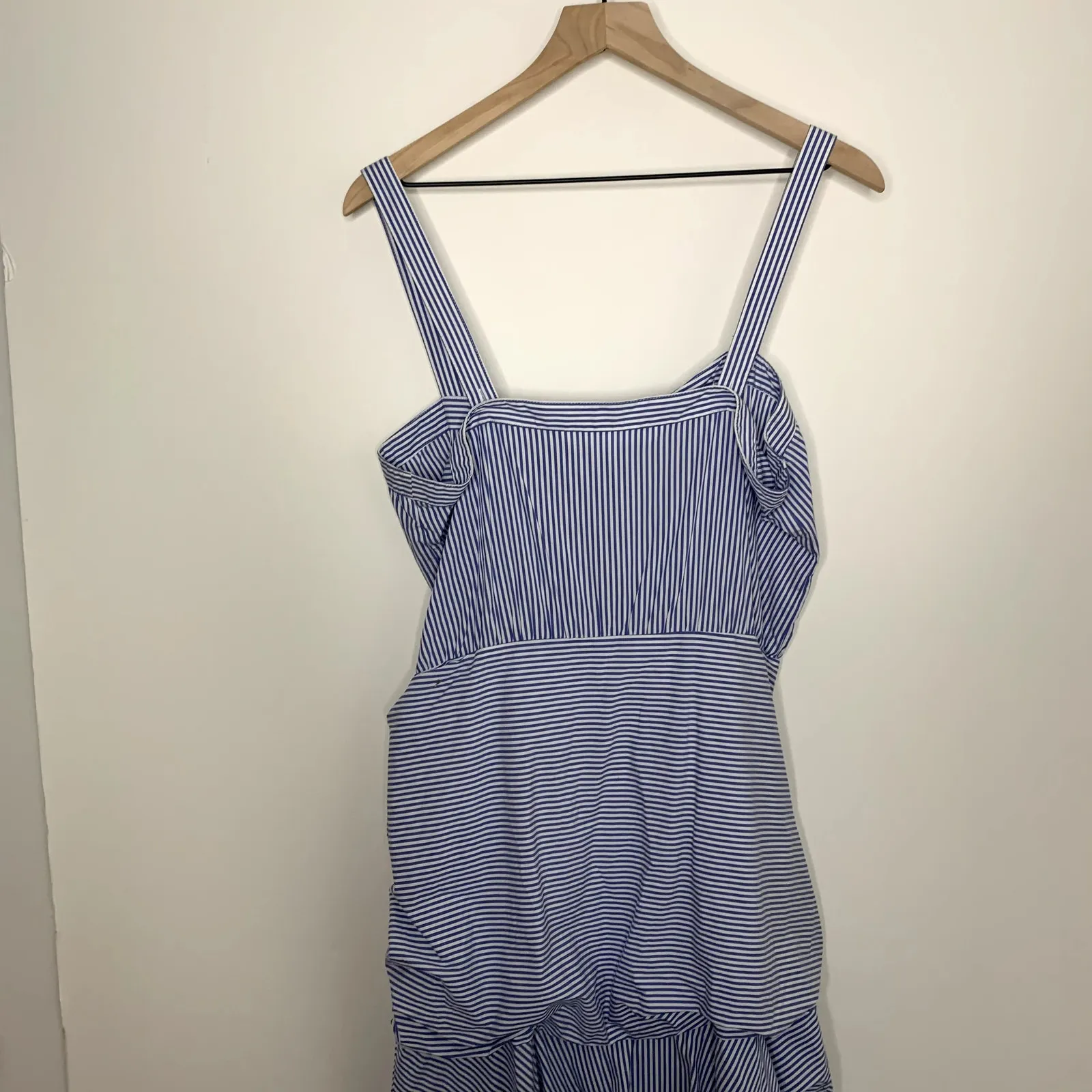 Veronica Beard Marena Stripe Midi Dress Womens Size 12 USA Made - Image 10