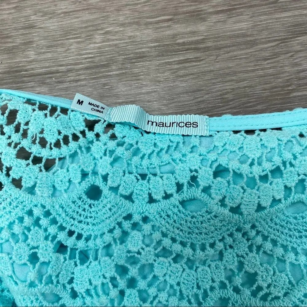 Maurices Lace Panel Tee Light Blue M - Image 94