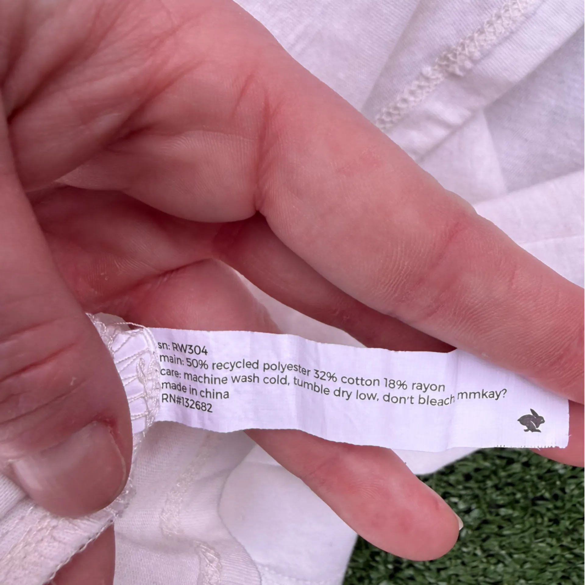 Rabbit Love All Remix White Pocket T - Image 8