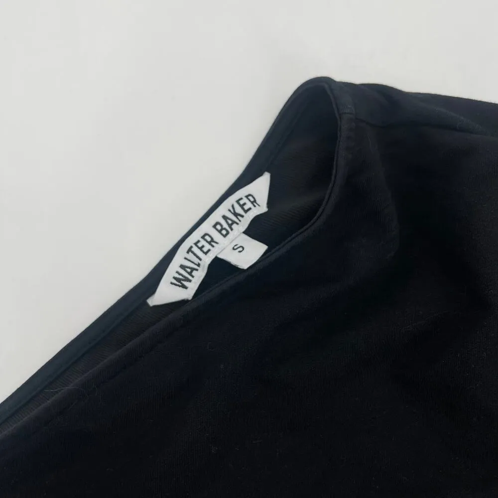 WALTER BAKER Berkley Top Size Small One Shoulder Black Designer Luxury Going Out - Image 4