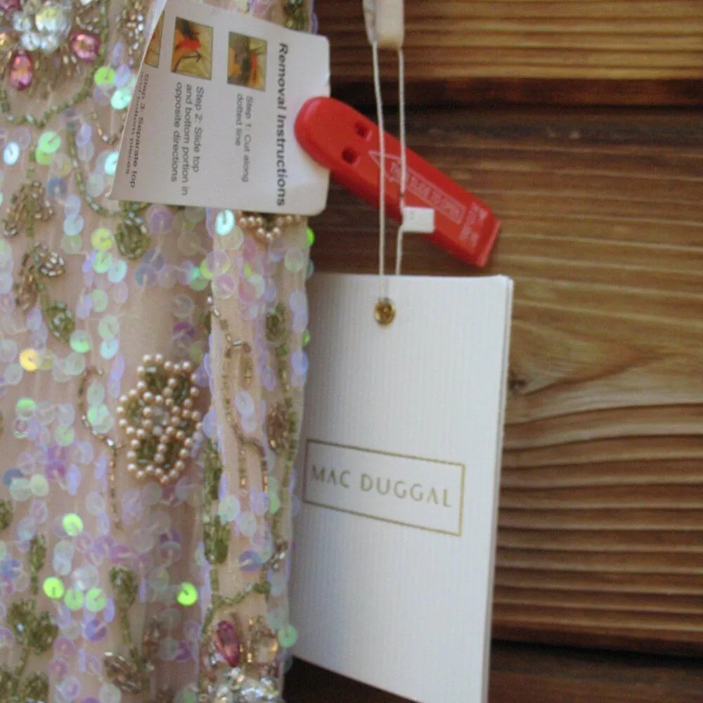 Mac Duggal 10772  Womens Embellished Ruffle Cap Sleeve Gown Dress - Image 17