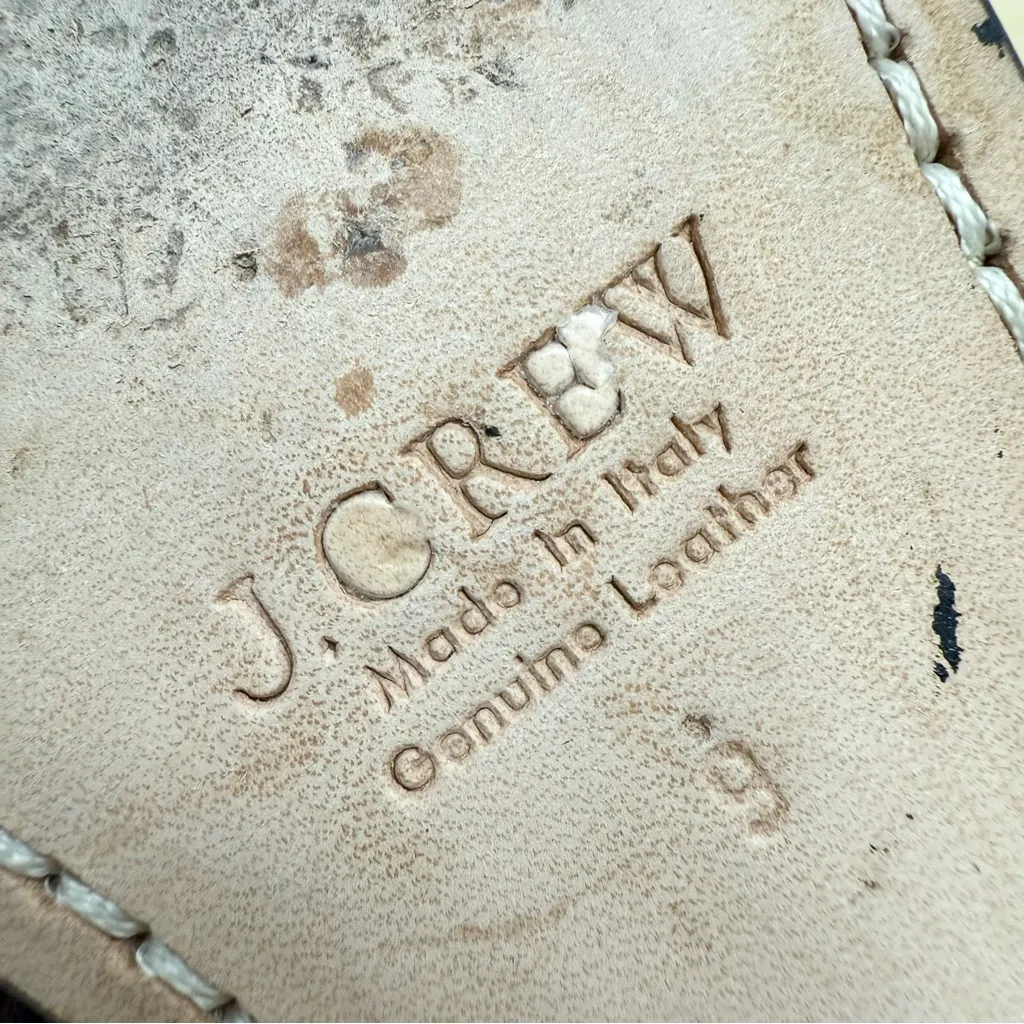 J. Crew Biella Tassel Loafers Deep Aubergine Sz 9 - Image 10