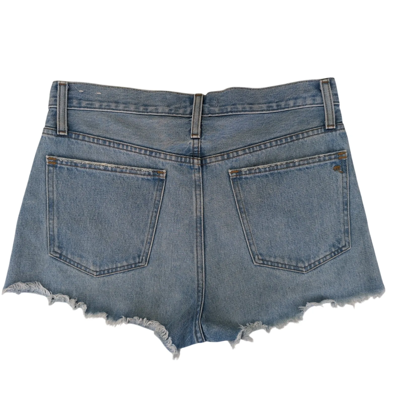 Madewell Relaxed Denim Shorts AJ242 Women's 28‎ Cutoffs Button Fly Rigid Denim - Image 2
