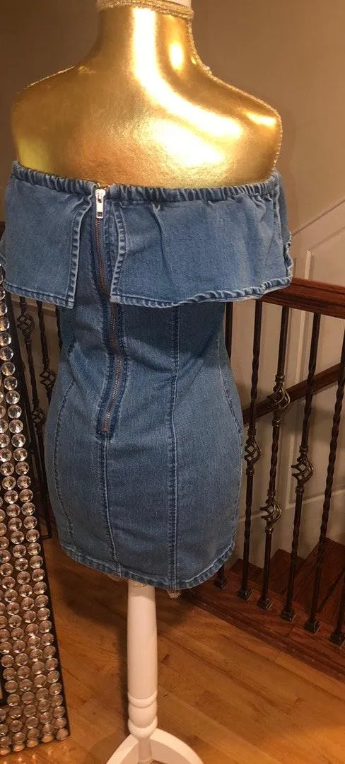 MPD Denim Mini Dress - Image 3