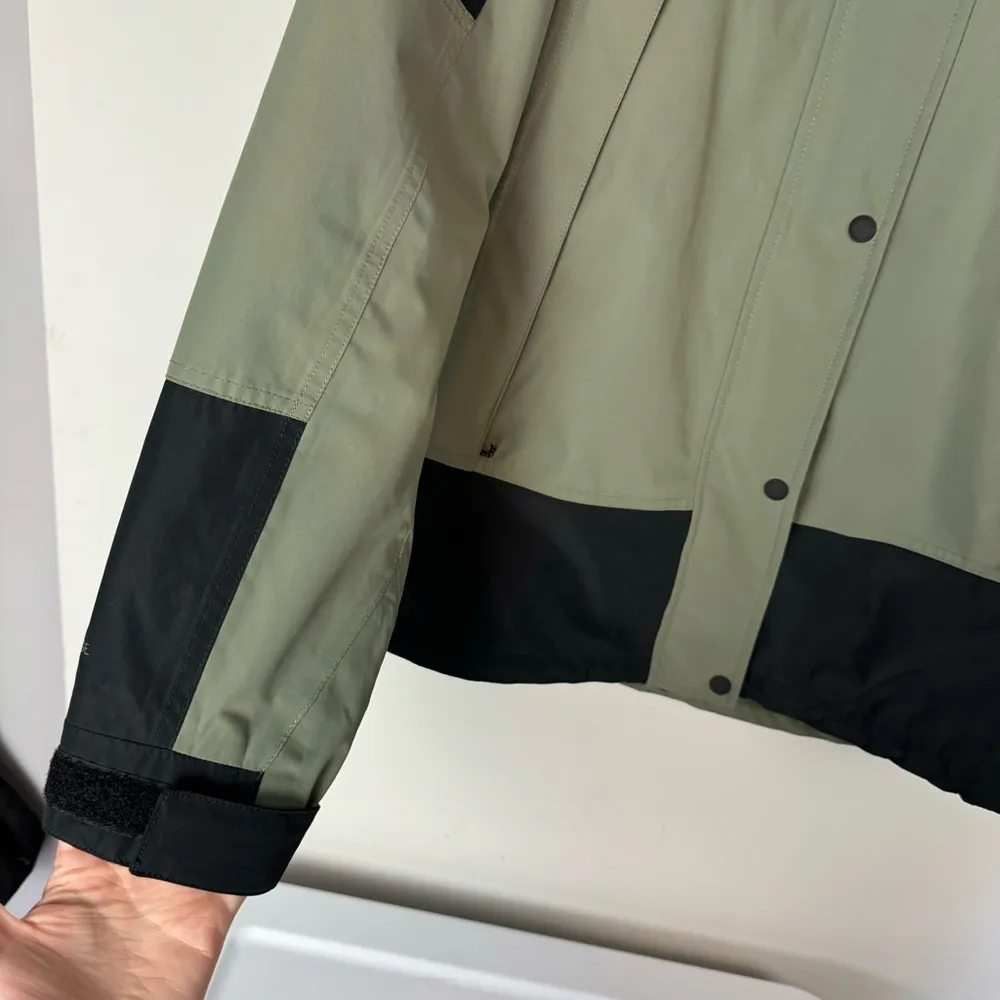 Eddie Bauer Womens Rainfoil Ridge Jacket Sz Small Olive Green Black Hooded - Image 10