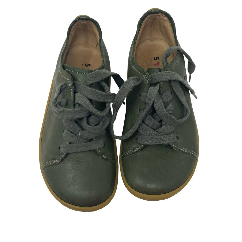 Vivobarefoot Addis Wild Hide Leather Women's Sneakers in green sz 35 US 5 - Image 2