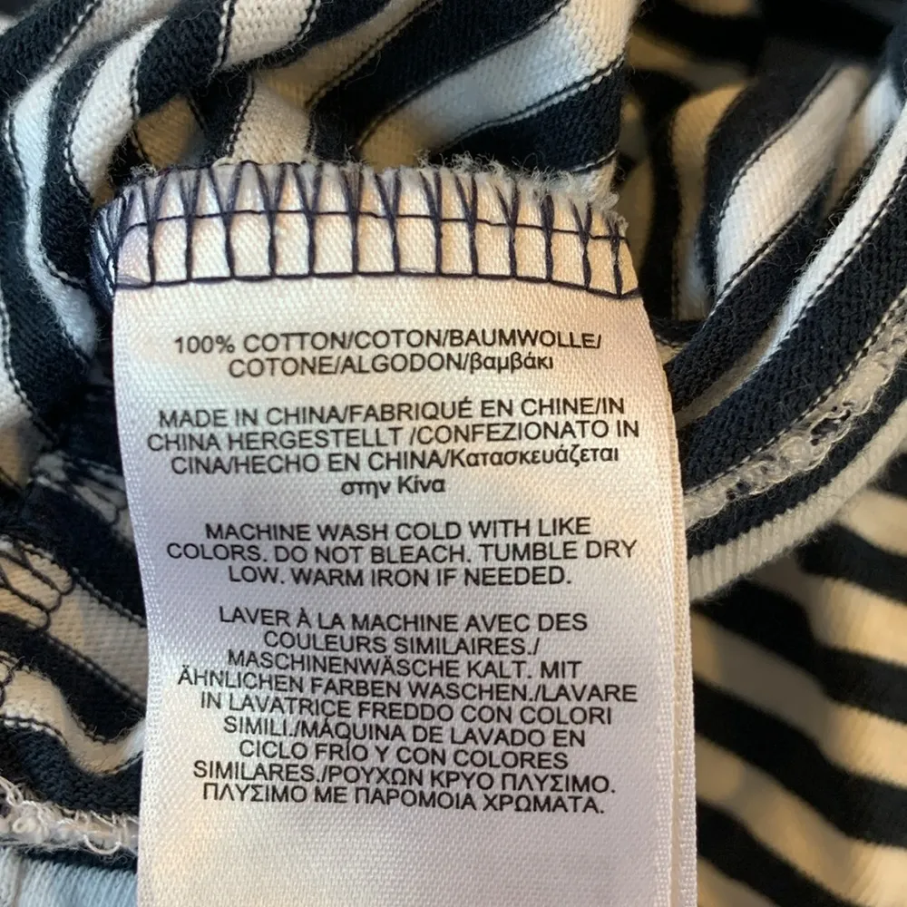 Brooks Brothers Navy Blue and White Long Sleeve T-Shirt Women’s XS Extra Small - Image 5