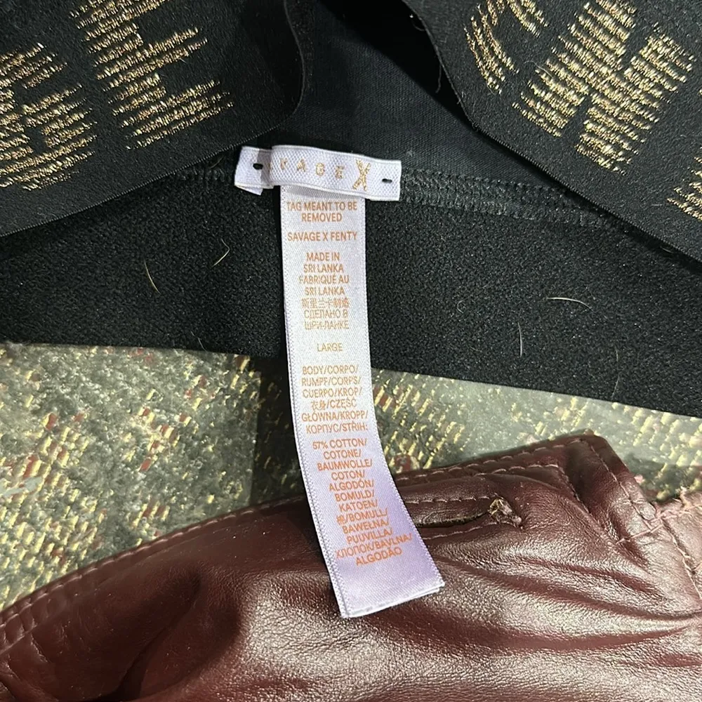 Savage x Fenty Large scoop neck racer back sports bra bralette - Image 2