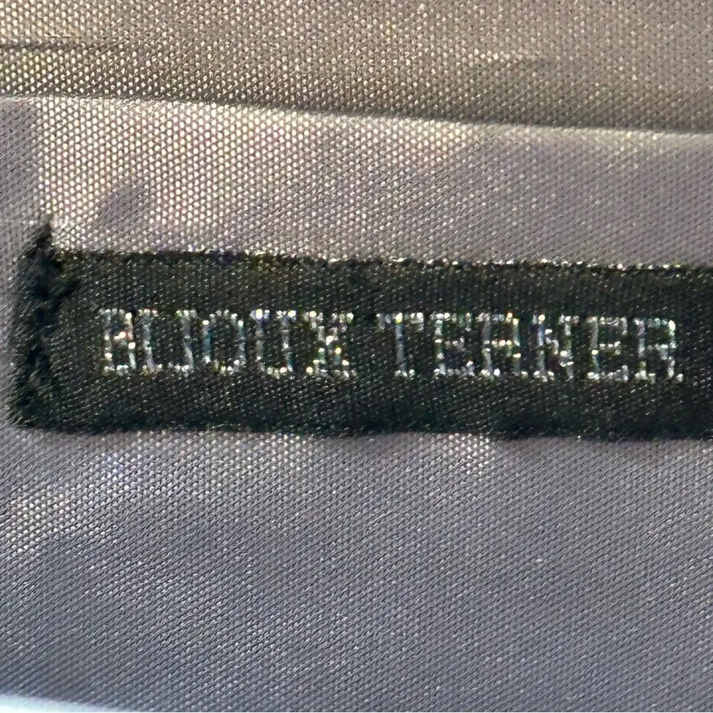 Bijoux Terner grey gray   satin Evening purse handbag, 11“ x 5“ x 2“ - Image 12