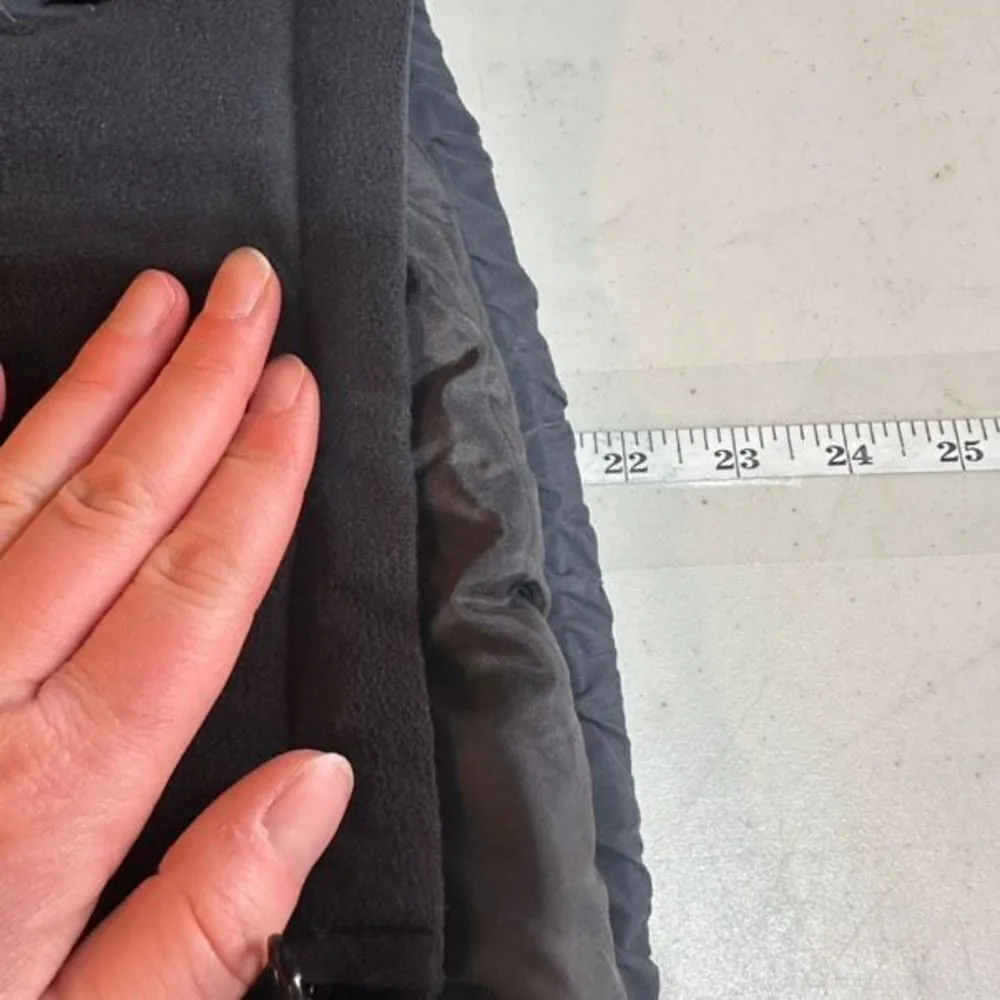 NWT‎ Sweaty Betty Venture Padded Mixed Media Fleece Vest XS black blue cropped - Image 12