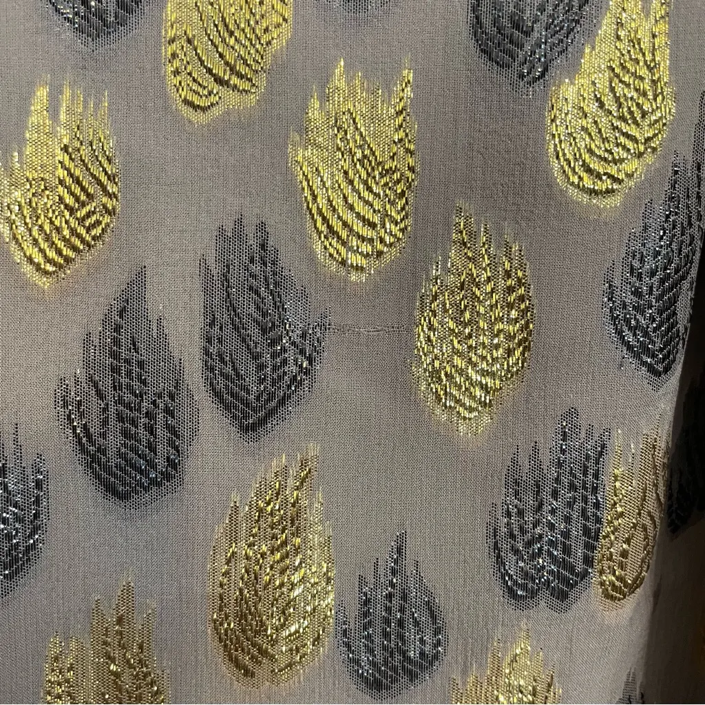 Leifdottir Metallic Firewing Gold Leaf Ruffle V - Image 4