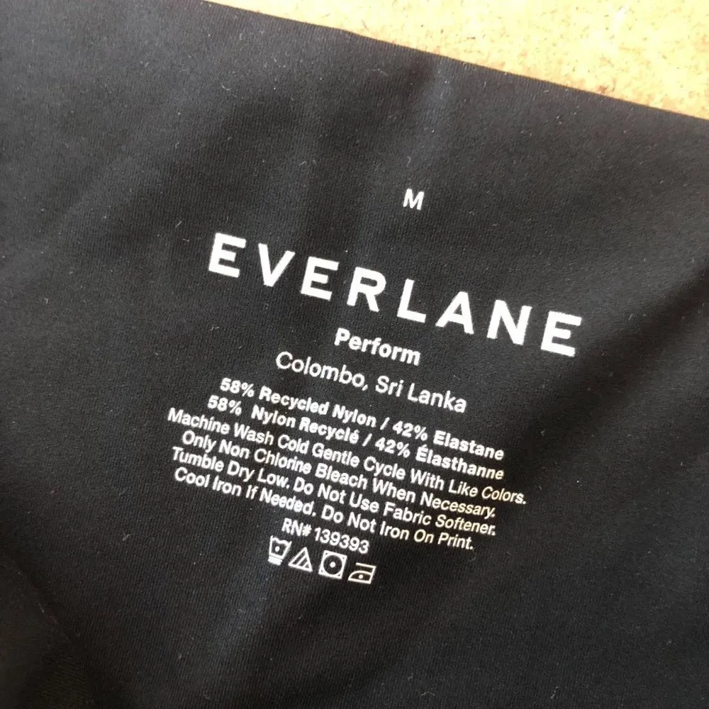 Everlane The Perform Bike Short Pull On Athletic Stretch Black Size M - Image 7