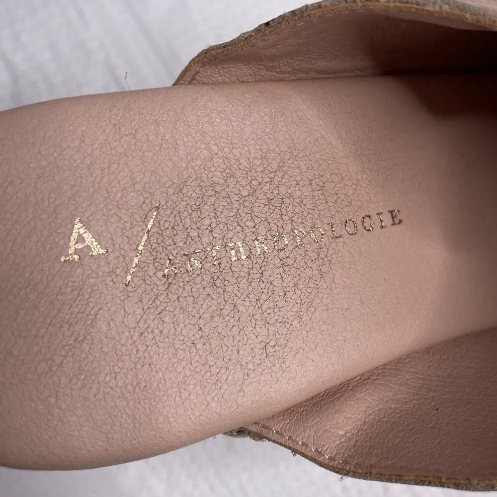 Anthropologie Cordani Studded Heeled Clogs Mules Dusty Pink Size 39 US 8.5 - Image 9