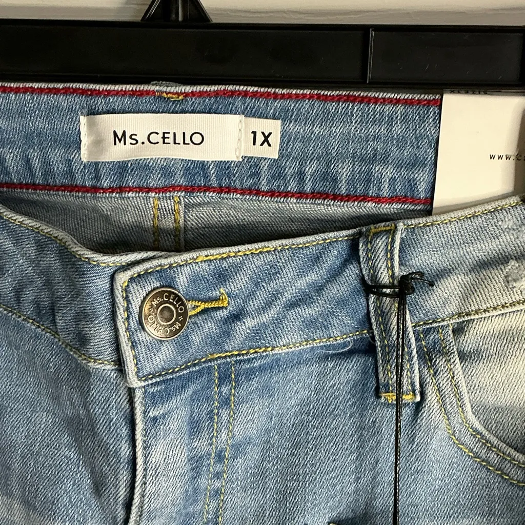 Cello Distressed Blue Jean Shorts - Image 3