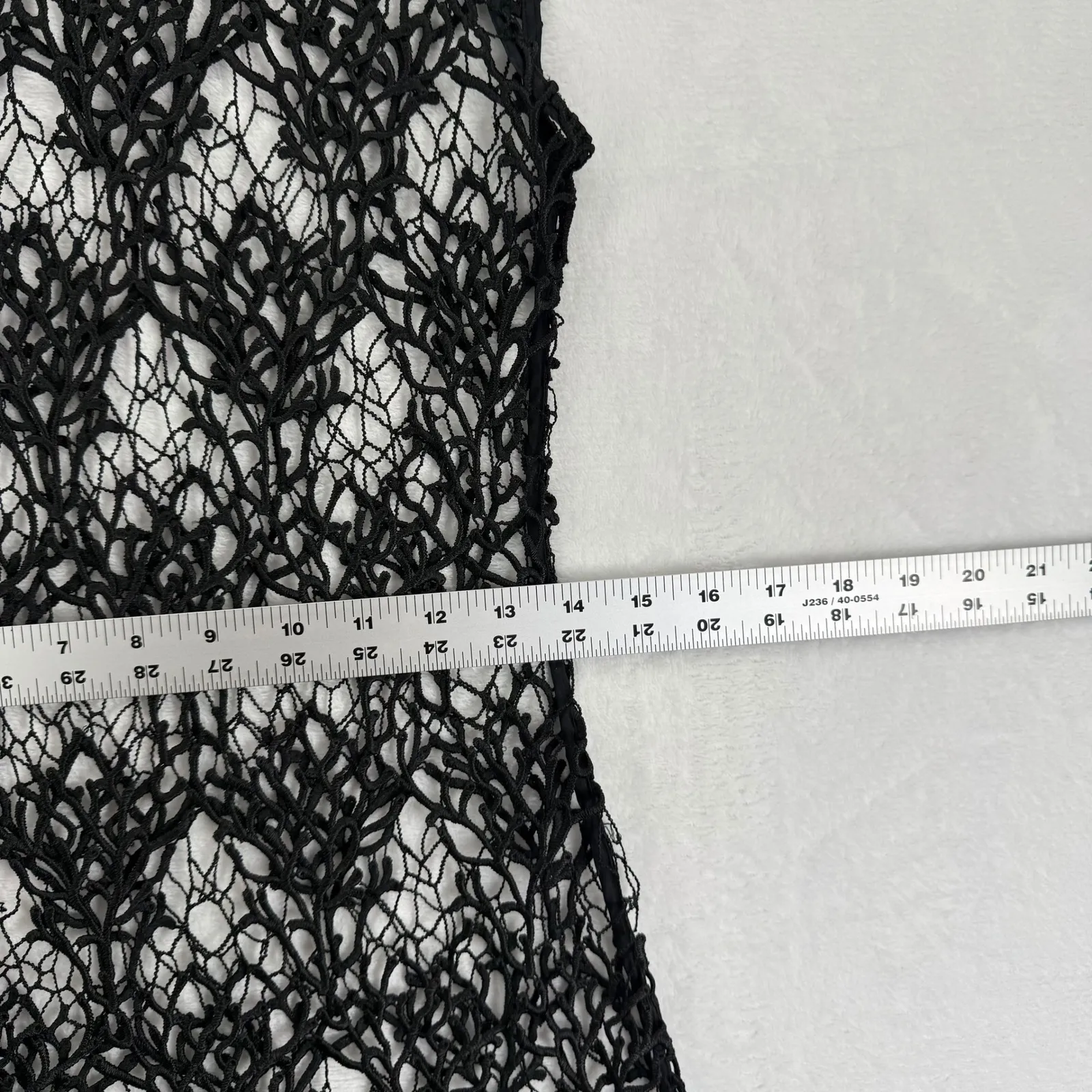 Anthropologie HD in Paris Black Lace Overlay Sleeveless Dress Approximately M - Image 3