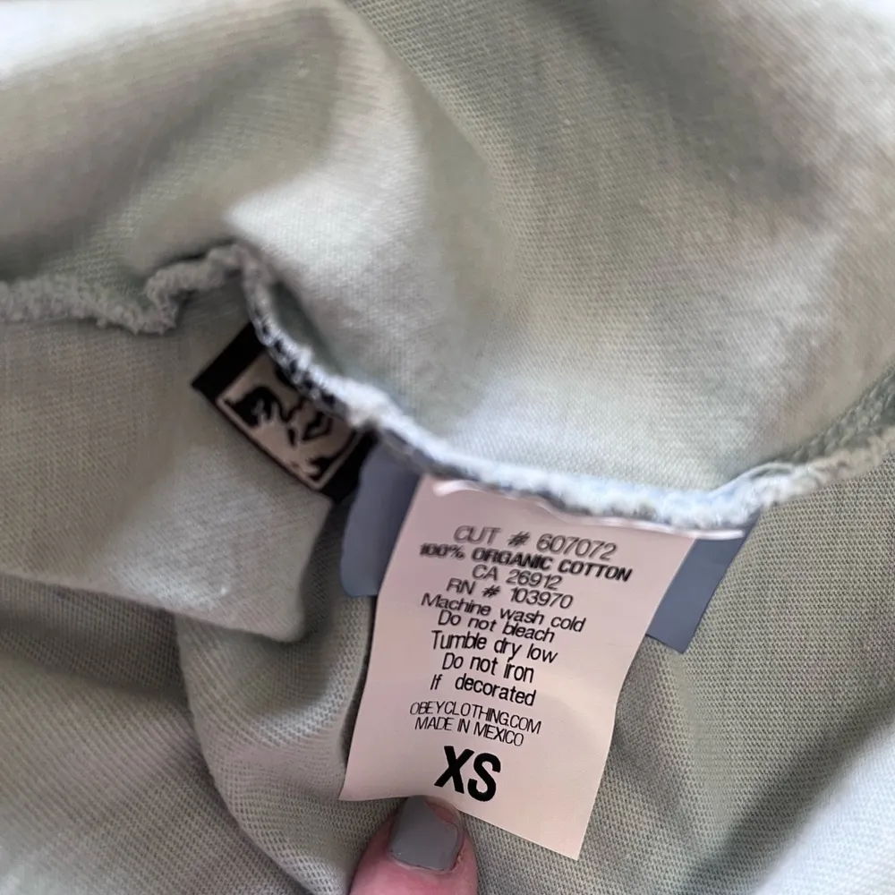 OBEY Organic Cultivate Harmony NWT Graphic Tee Unisex T-Shirt Adult Sz XS - Image 8