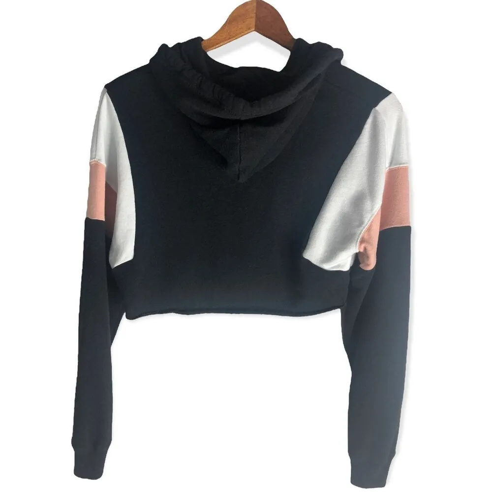 Hollister Colorblock Cropped Long Sleeve Hoodie - Image 2