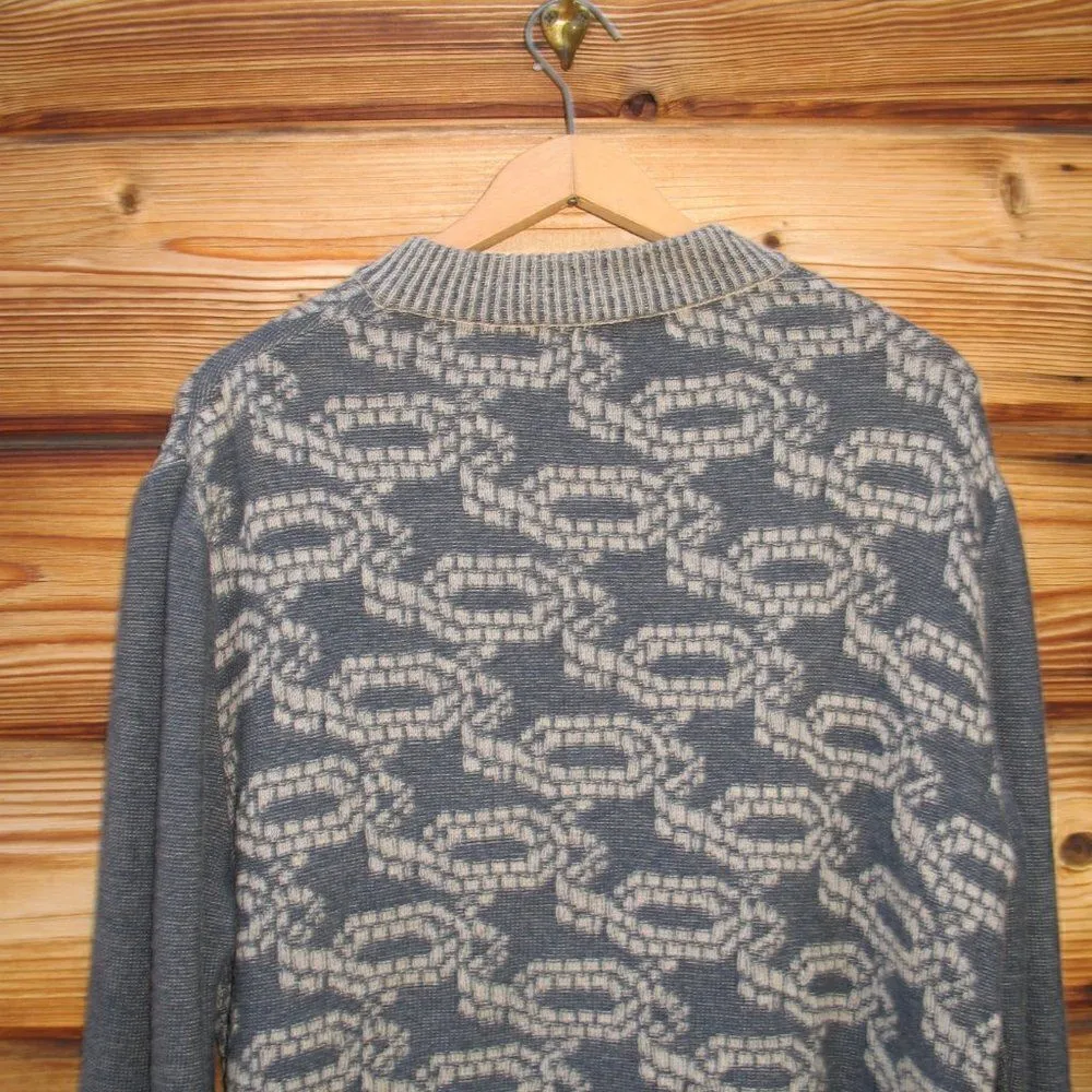 St John Zipper Front Wool Blend Cardigan - Image 6