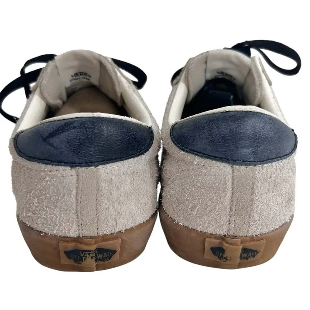 Vans Sport Low Sneakers Shoes Off White Beige Suede Lace Up - Image 6