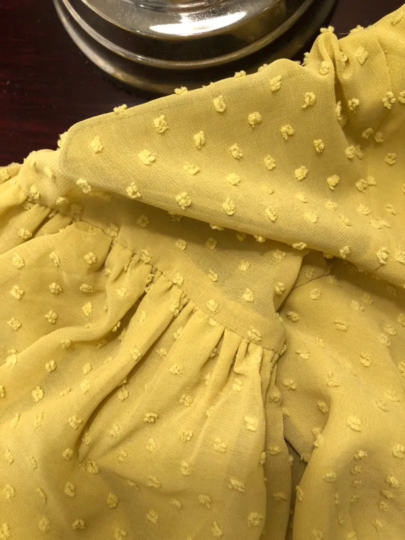 Flowy Blouse Yellow - Image 3