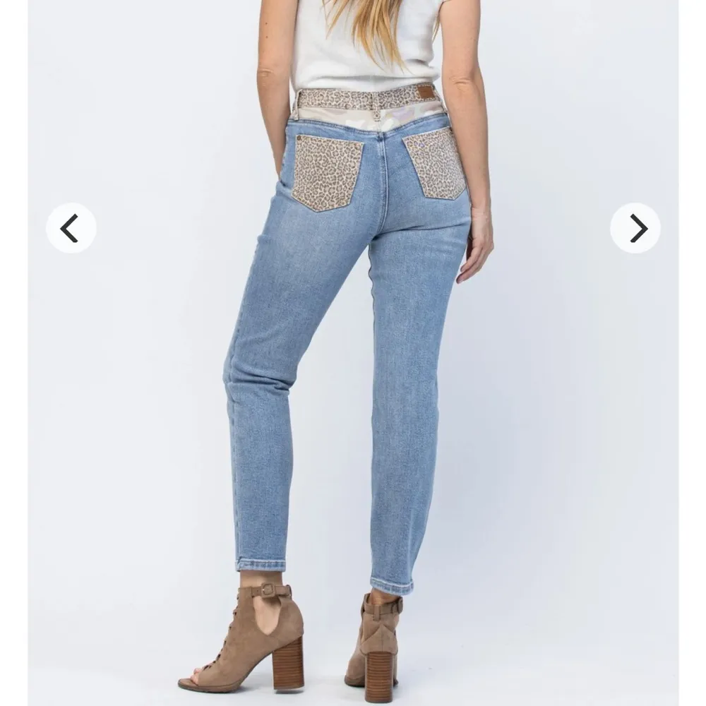 Judy Blue High Waist Cheetah Camo Slim Fit Jeans - Image 13