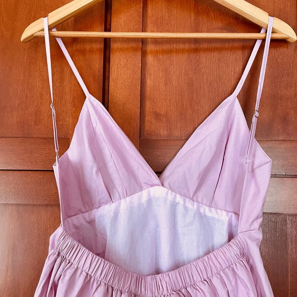 Commense Coastal Cowgirl Long Dress Open Back Sleeveless Cotton Size Medium NEW Purple - Image 6